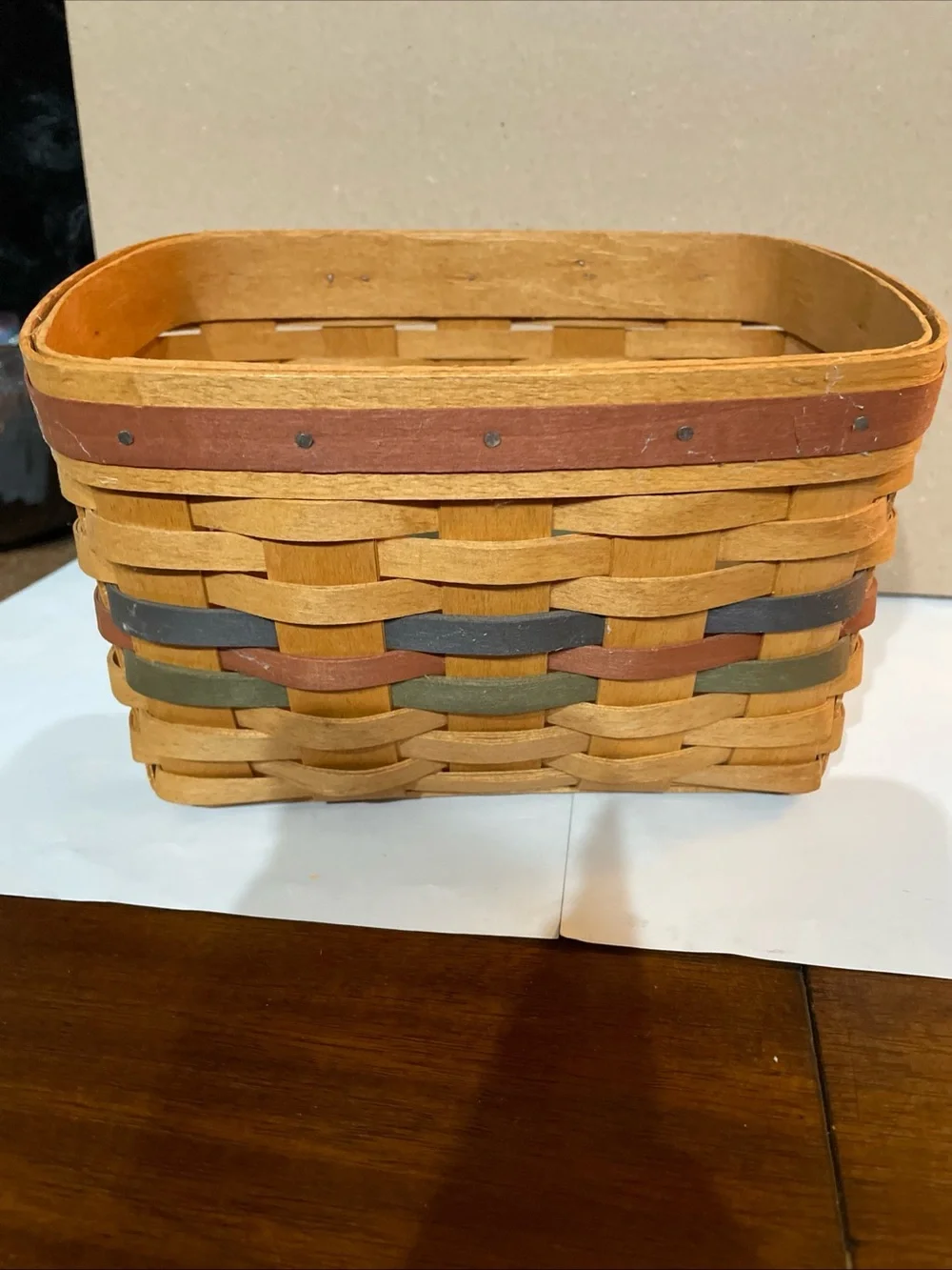 Longaberger Shades Of Autumn Recipe Basket 1994